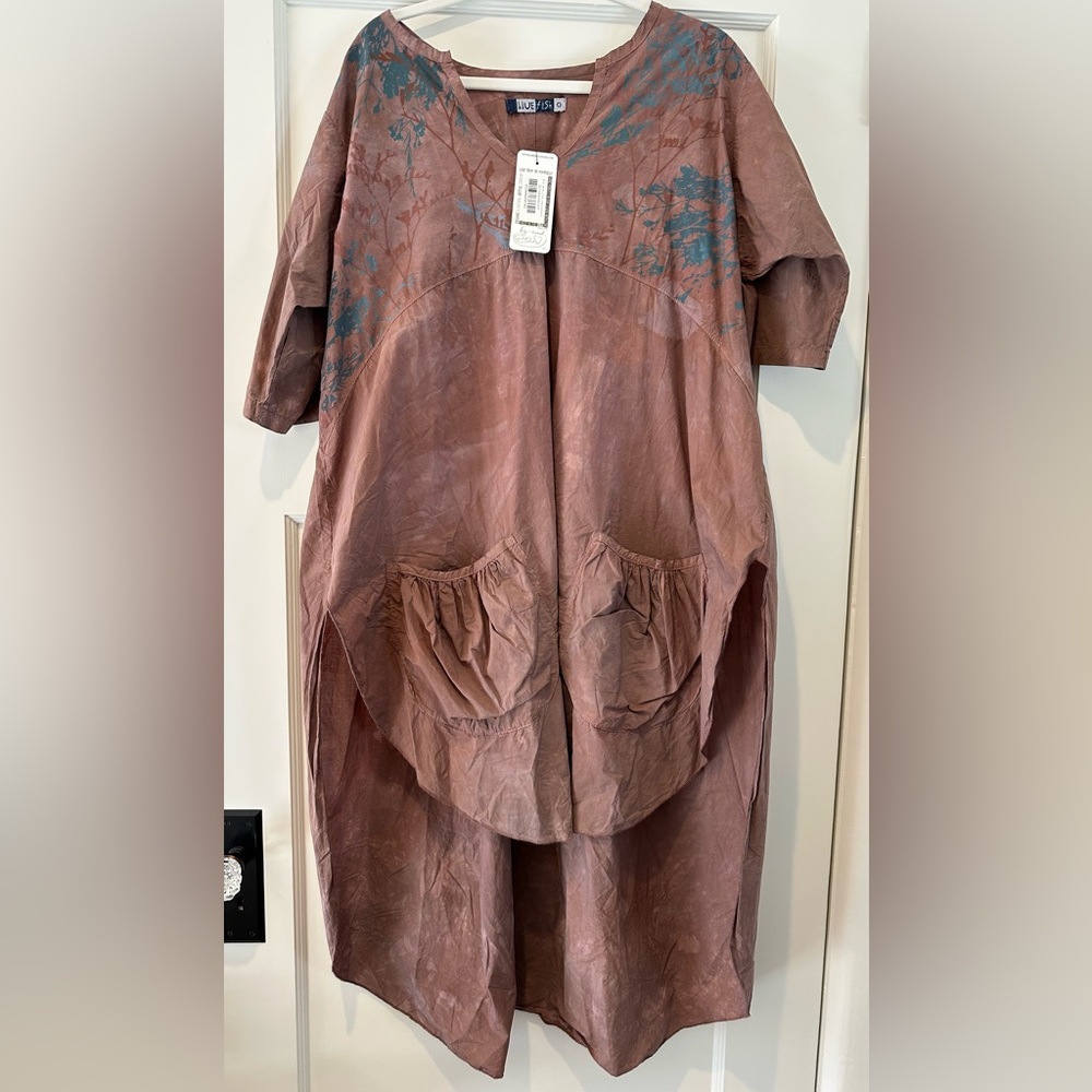 Blue Fish Hi-Lo Dress in Earthen - NWT!
